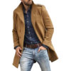 European Style Woolen Men's Coat Autumn And Winter New Thickened Coat - Image 2