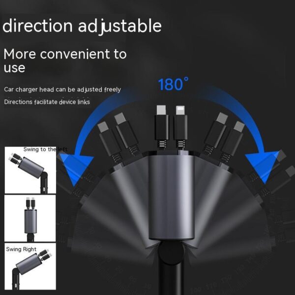 Metal Car Charger 100W Super Fast Charging Car Cigarette Lighter USB And TYPE-C Adapter - Image 6